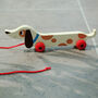 Charlie The Sausage Dog Wooden Pull Toy, thumbnail 1 of 7