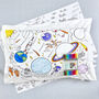 Space Pillowcase Kit + 10 Pens, Colour In And Learn, thumbnail 1 of 7