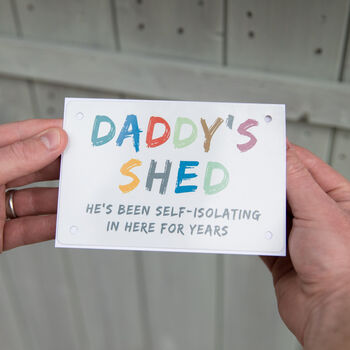 Dad's Shed Sign With Greetings Card, 3 of 6