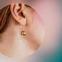 Minimal Asymmetric Earrings | Maxi Labyrinth Ball, thumbnail 2 of 4