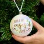 Personalised Copper Engagement Bauble, thumbnail 1 of 3