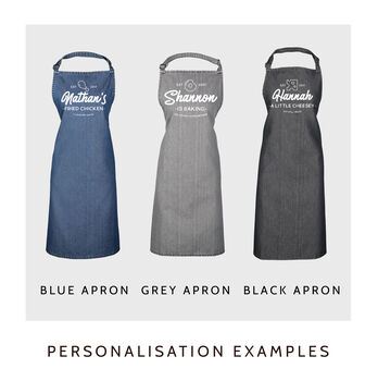 Personalised Gourmet Burger Kitchen Apron, 4 of 11