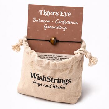 Tigers Eye Wish Bracelet Confidence Gift, 2 of 3