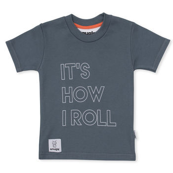 Slogan Tshirt, It's How I Roll, Baby Top, Kids Tshirts, 2 of 2