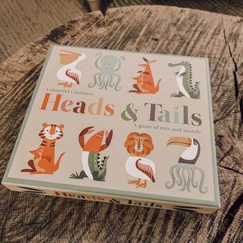 Animal Puzzle Heads And Tails Game Stocking Filler, 2 of 5