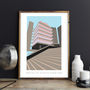Brutalist Utopia Barbican Illustrated Poster Print, thumbnail 2 of 3