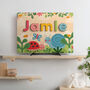 Personalised Secret Garden Wooden Name Puzzle Plus, thumbnail 1 of 5