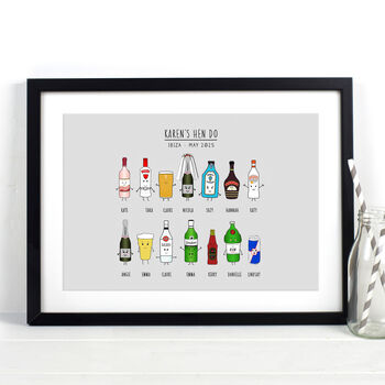 Personalised Hen Do Print, 3 of 12