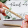 Save The Date Pencil Us In With Botanical Card, thumbnail 8 of 12