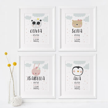 Personalised Animal Childrens Print, 3 of 4