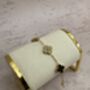 Double Sided 18 K Gold Plated Black Clover Bracelet, thumbnail 2 of 6