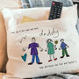 Personalised Hand Drawn Father's Day Cushion, thumbnail 1 of 3