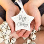 Bumps First Christmas 2025 Ceramic Star Tree Decoration, thumbnail 1 of 3