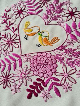 'Love Blooms' Is A Delight To Stitch Embroidery Design, 2 of 12