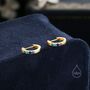 Sterling Silver Rainbow Cz Huggie Hoops, thumbnail 4 of 11