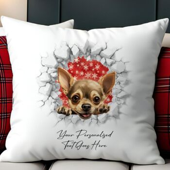 Personalised Christmas Chihuahua Break Through, 5 of 10
