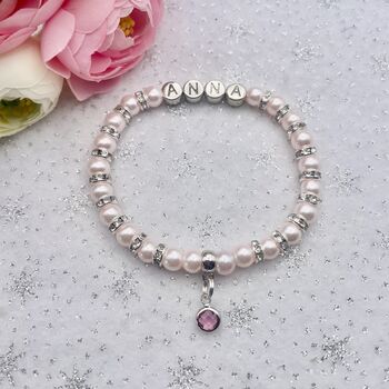 Personalised Birthstone Charm Bracelet, 5 of 8