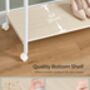 Clothes Rail Portable Double Clothes Rack Storage Shelf, thumbnail 7 of 12