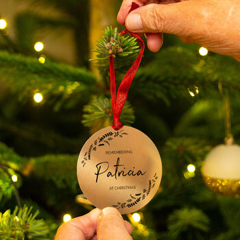 Personalised Remembrance Christmas Tree Decoration, 4 of 6