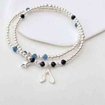 Artesia Iolite Sterling Silver Star Bracelet, 4 of 7