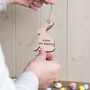 Personalised Easter Bunny Hanging Decoration, thumbnail 2 of 8