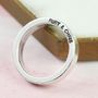 Personalised Bold Sterling Silver Band Ring, thumbnail 3 of 4