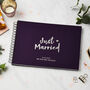 Personalised Just Married Wedding Guest Book, thumbnail 2 of 7