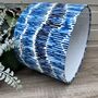 Tidal Marine Blue Patterned Drum Lampshades, thumbnail 3 of 7