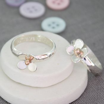 Porthleven Daisy Personalised Ring, 2 of 9