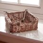 Woven Wicker Weighted Napkin Holder, thumbnail 2 of 5