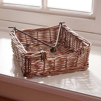 Woven Wicker Weighted Napkin Holder, 2 of 5