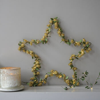 Sparkly Gold And Green Fairy Lights | Christmas Decoration | Holiday Sting Lights, 3 of 3