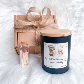 First Christmas Mummy And Daddy Candle Gift, 3 of 5