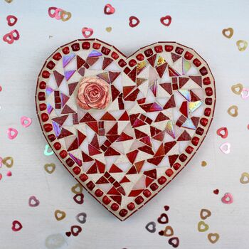 Heart Mosaic Handmade Wall Art, 3 of 3