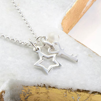 Sterling Silver Twinkle Star Necklace, 3 of 4