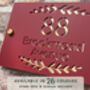 Personalised House Number And Road Foliage Design House Sign Acrylic, thumbnail 1 of 7