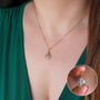 Moss Agate Crystal Necklace, thumbnail 2 of 11