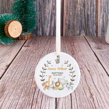 Christening Day Ceramic Ornament Gift, 6 of 7
