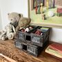 Vintage Industrial Bread Moulds Storage Boxes, thumbnail 3 of 10
