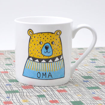 Oma Or Opa Bear Mug, Fine Bone China, 4 of 6