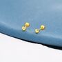 Sterling Silver Extra Tiny Heart Barbell Earrings, thumbnail 5 of 12