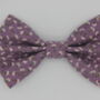 Purple Ditsy Daisy Dog Bow Tie, thumbnail 2 of 5