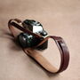 Personalised Wide Leather Camera Strap, thumbnail 2 of 12