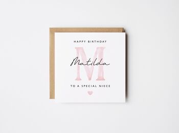 Daughter Initial Birthday Card *Fully Personalised, 9 of 12