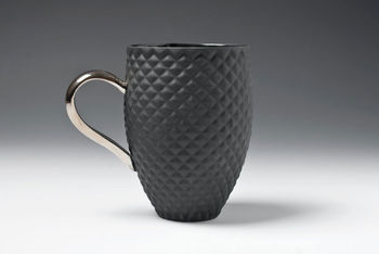 Black Coffee Cup With Gold Or Platinum Handle, 6 of 12