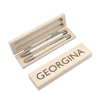 Personalised Luxury Wooden Pen Set, 7 of 7