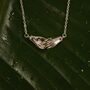 Holding Hands Necklace Silver Friendship Pendant, thumbnail 3 of 4