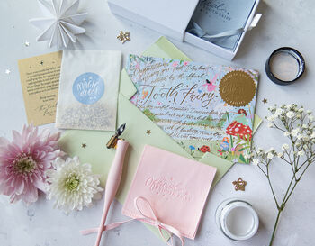 Personalised Garden Tooth Fairy Letter And Pouch Set, 2 of 8