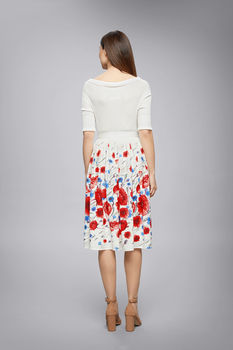 Poppy Floral Print Midi Skirt, 2 of 2