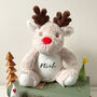Personalised Christmas Reindeer Soft Toy, thumbnail 1 of 3